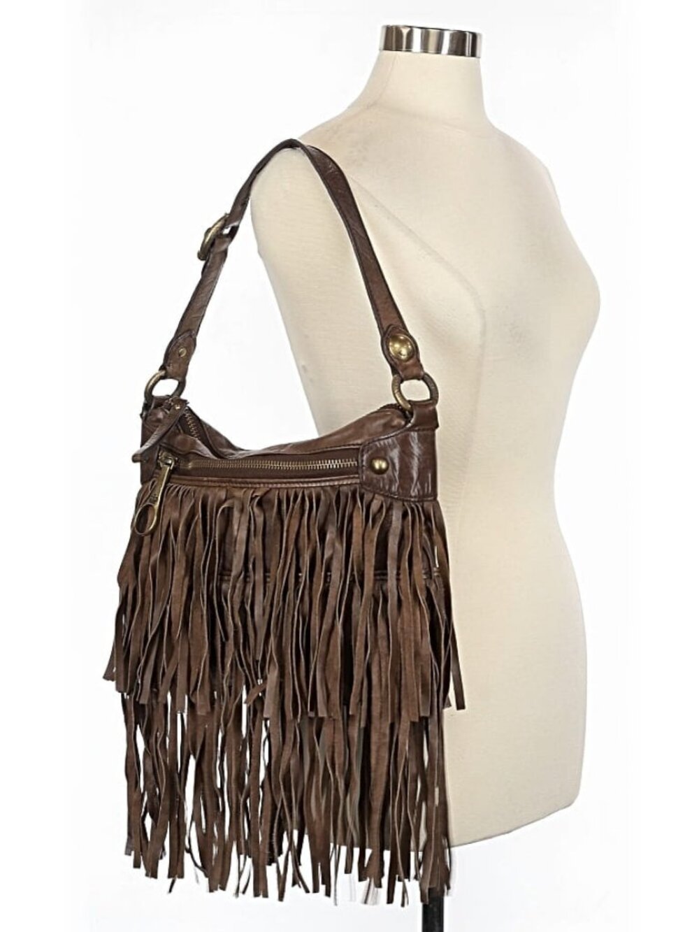 Fringe Purse Bag Horse Leather BOHEMIAN FESTIVAL COCHELLA Y2K VINTAGE RARE